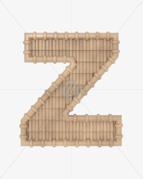 z-lowercase from Roofing fonts on Yellow Images Creative Fonts - S49823