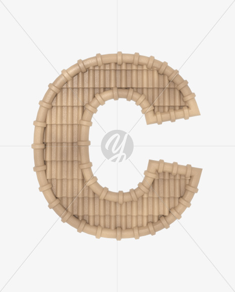 c-lowercase from Roofing fonts on Yellow Images Creative Fonts - S49829