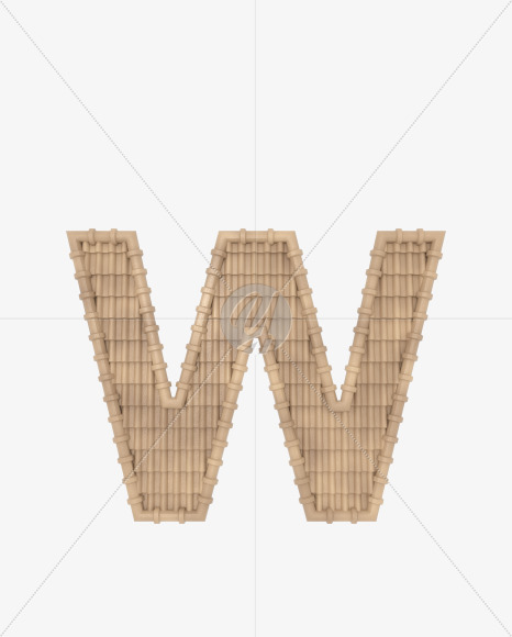 W-uppercase from Roofing fonts on Yellow Images Creative Fonts - S49818