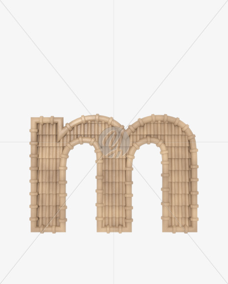 m-lowercase from Roofing fonts on Yellow Images Creative Fonts - S49849