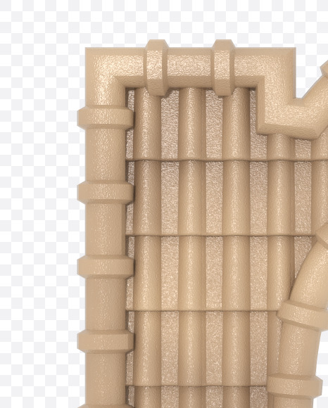 r-lowercase from Roofing fonts on Yellow Images Creative Fonts - S49795