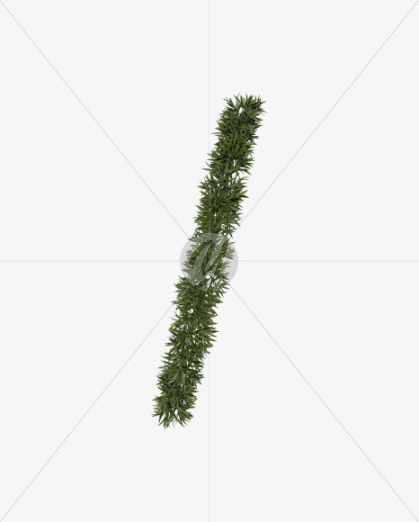 / from Sharp pointed shrub alphabet on Yellow Images Creative Fonts - S49944