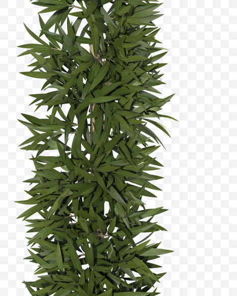 Lowercase-l from Sharp pointed shrub alphabet on Yellow Images Creative Fonts - S49911