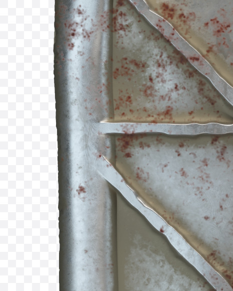 Letter N from Metal door alphabet on Yellow Images Creative Fonts - S50293