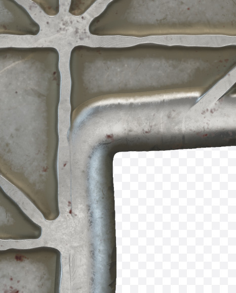 Letter P from Metal door alphabet on Yellow Images Creative Fonts - S50295