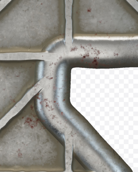 arrow left from Metal door alphabet on Yellow Images Creative Fonts - S50327