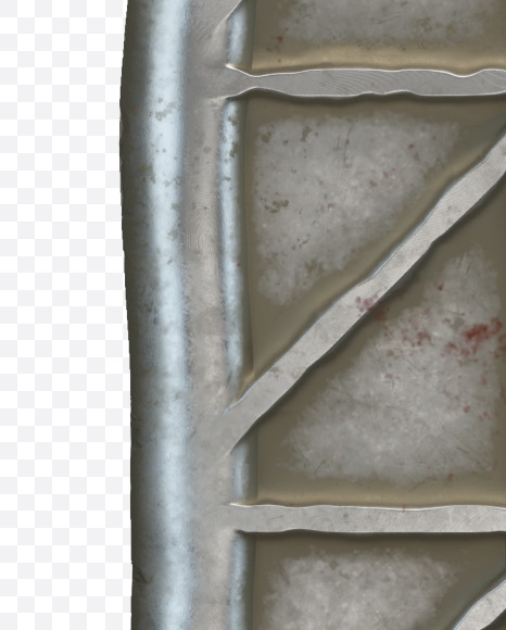 { from Metal door alphabet on Yellow Images Creative Fonts - S50340