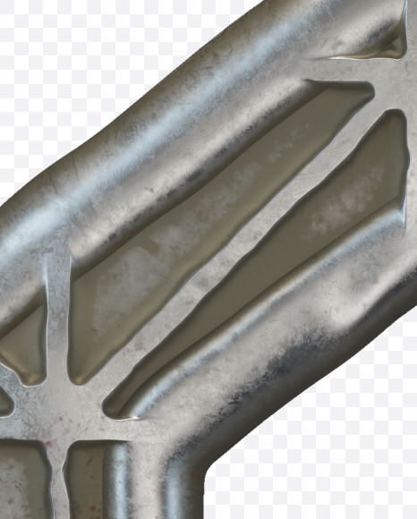 2 from Metal door alphabet on Yellow Images Creative Fonts - S50307