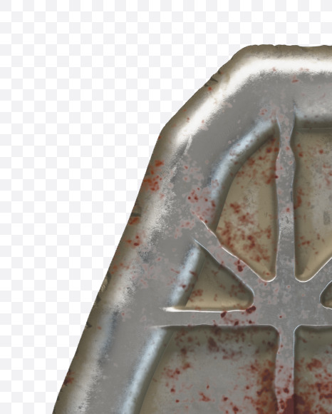 Letter Y from Metal door alphabet on Yellow Images Creative Fonts - S50304