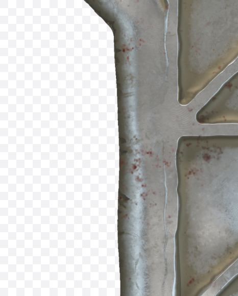 Letter D from Metal door alphabet on Yellow Images Creative Fonts - S50283