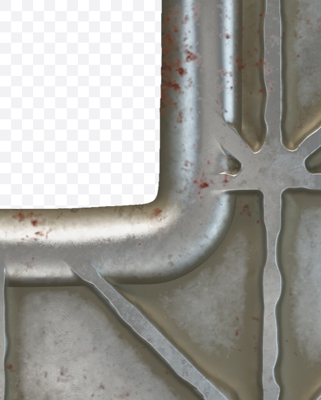 Letter H from Metal door alphabet on Yellow Images Creative Fonts - S50287