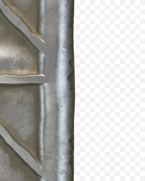 Letter I from Metal door alphabet on Yellow Images Creative Fonts - S50288