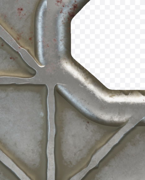 Letter E from Metal door alphabet on Yellow Images Creative Fonts - S50284