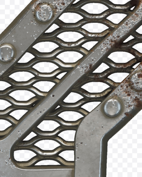 from Metal Gate alphabet on Yellow Images Creative Fonts - S50534
