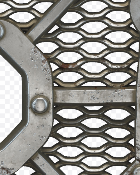 man from Metal Gate alphabet on Yellow Images Creative Fonts - S50529