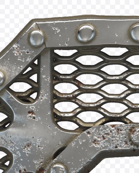 2 from Metal Gate alphabet on Yellow Images Creative Fonts - S50503