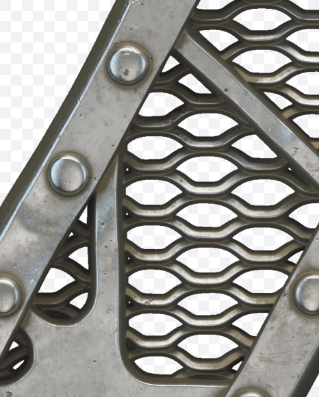 % from Metal Gate alphabet on Yellow Images Creative Fonts - S50530