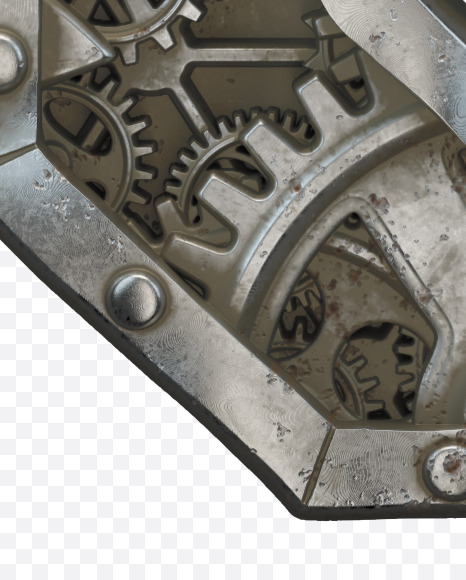 euro from Clockwork Gear alphabet on Yellow Images Creative Fonts - S50588