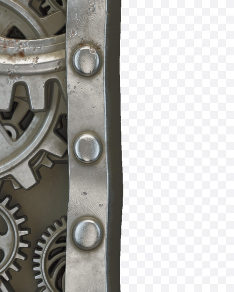 Letter L from Clockwork Gear alphabet on Yellow Images Creative Fonts - S50552