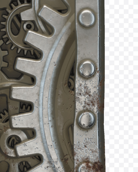 } from Clockwork Gear alphabet on Yellow Images Creative Fonts - S50602
