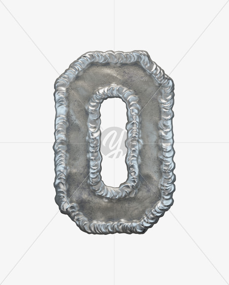 Letter O from Welding alphabet on Yellow Images Creative Fonts - S50686