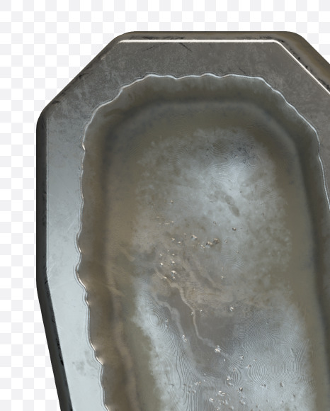 Letter W from Old Metal Plate alphabet on Yellow Images Creative Fonts - S50760