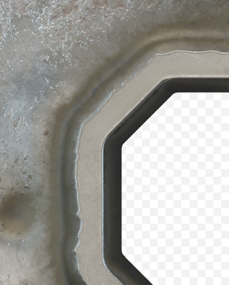 Letter E from Old Metal Plate alphabet on Yellow Images Creative Fonts - S50742