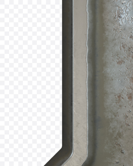 Letter D from Old Metal Plate alphabet on Yellow Images Creative Fonts - S50741