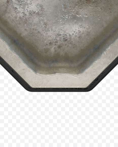 arrow down from Old Metal Plate alphabet on Yellow Images Creative Fonts - S50786