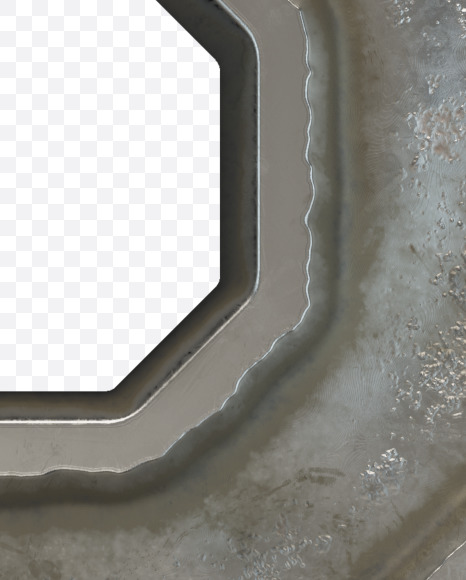 Letter R from Old Metal Plate alphabet on Yellow Images Creative Fonts - S50755