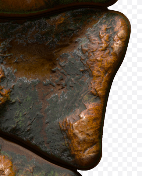 2 from Copper Stone alphabet on Yellow Images Creative Fonts - S50972