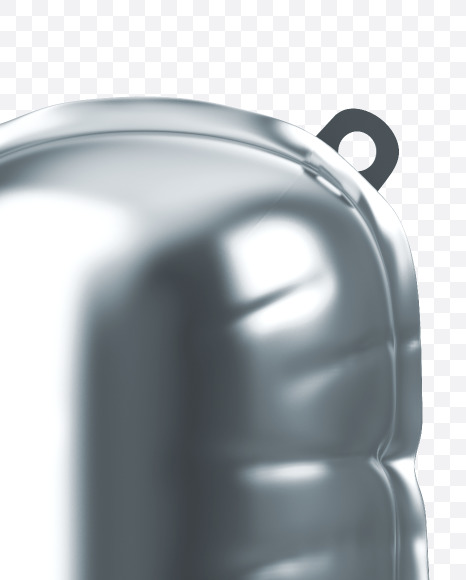 Letter H from Silver Foil Balloons Font on Yellow Images Creative Fonts - S51151