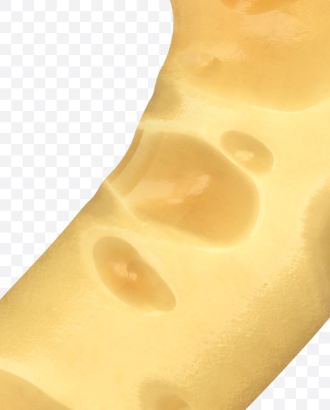 2 from Swiss Cheese 3D Lettering on Yellow Images Creative Fonts - S51340