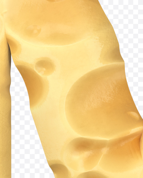Letter M from Swiss Cheese 3D Lettering on Yellow Images Creative Fonts - S51324
