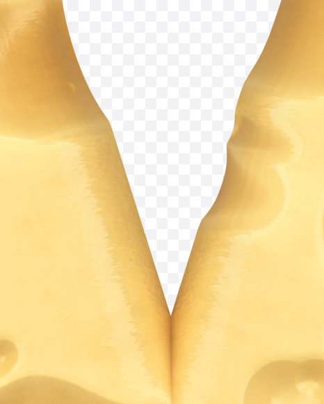 Letter V from Swiss Cheese 3D Lettering on Yellow Images Creative Fonts - S51333