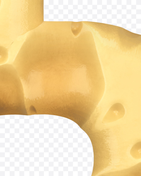 5 from Swiss Cheese 3D Lettering on Yellow Images Creative Fonts - S51343
