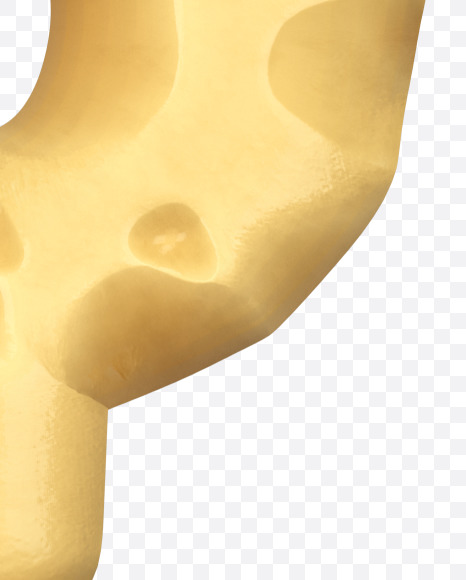 QUESTION MARK from Swiss Cheese 3D Lettering on Yellow Images Creative Fonts - S51353