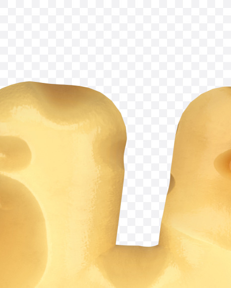 HASHTAG from Swiss Cheese 3D Lettering on Yellow Images Creative Fonts - S51352