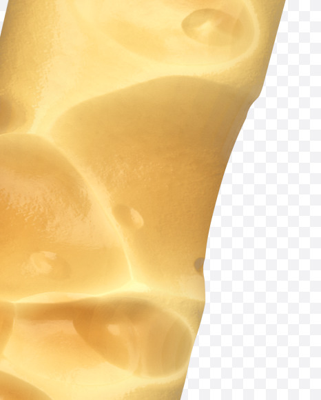 Letter W from Swiss Cheese 3D Lettering on Yellow Images Creative Fonts - S51334