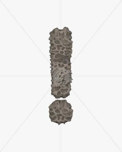 ! from Porous Stone 3D Letters on Yellow Images Creative Fonts - S51500