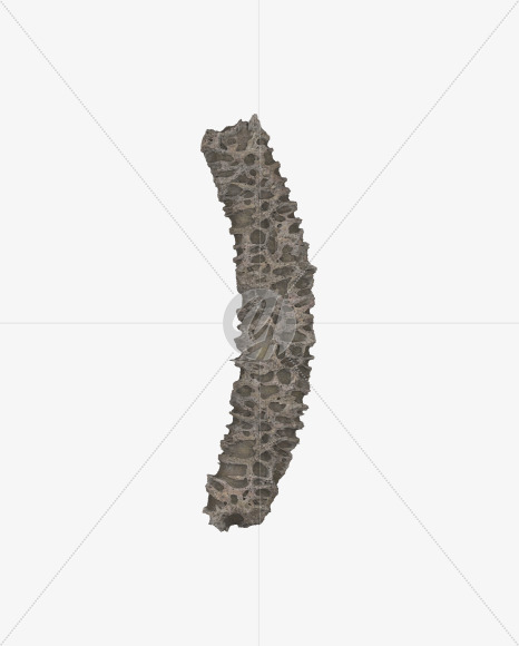 ) from Porous Stone 3D Letters on Yellow Images Creative Fonts - S51505