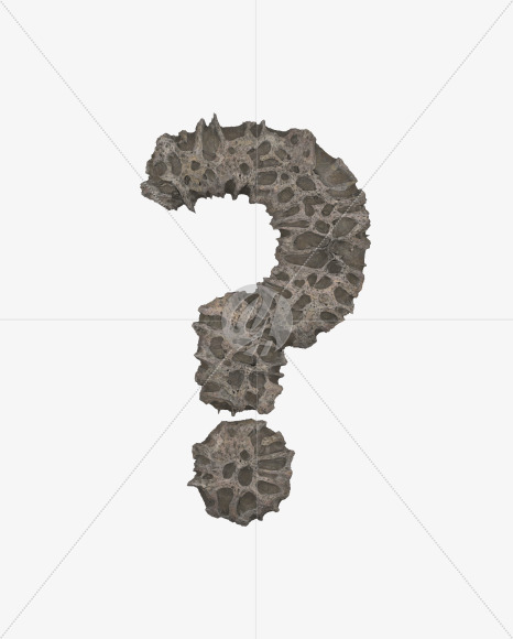 ? from Porous Stone 3D Letters on Yellow Images Creative Fonts - S51501