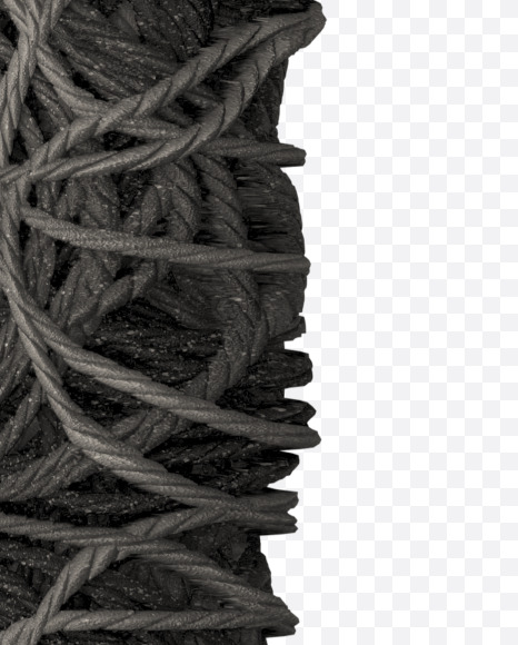 ! from Grey Rope Pile 3D Letters on Yellow Images Creative Fonts - S51547