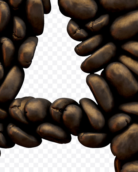 Letter A from Coffee Font on Yellow Images Creative Fonts - S51567