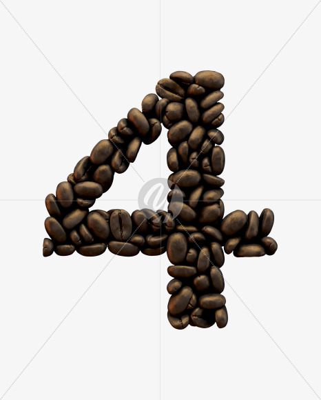 4 from Coffee Font on Yellow Images Creative Fonts - S51561