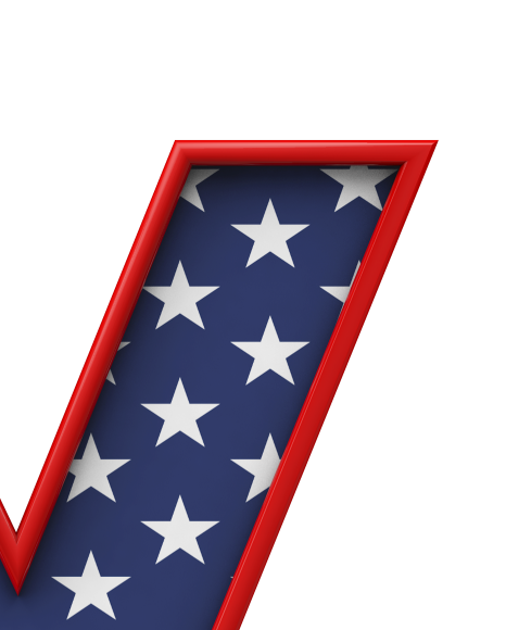 Letter y from USA stars and stripes font on Yellow Images Creative Fonts - S51683