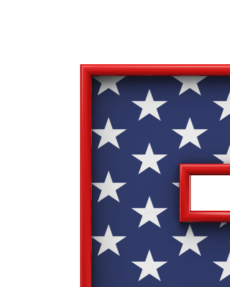 5 from USA stars and stripes font on Yellow Images Creative Fonts - S51654