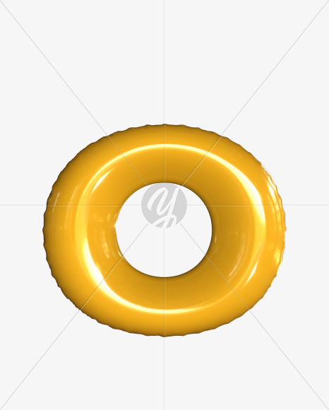 o lowercase from Inflated balloon font. on Yellow Images Creative Fonts - S52411