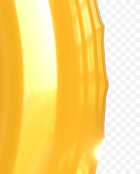 D uppercase from Inflated balloon font. on Yellow Images Creative Fonts - S52374