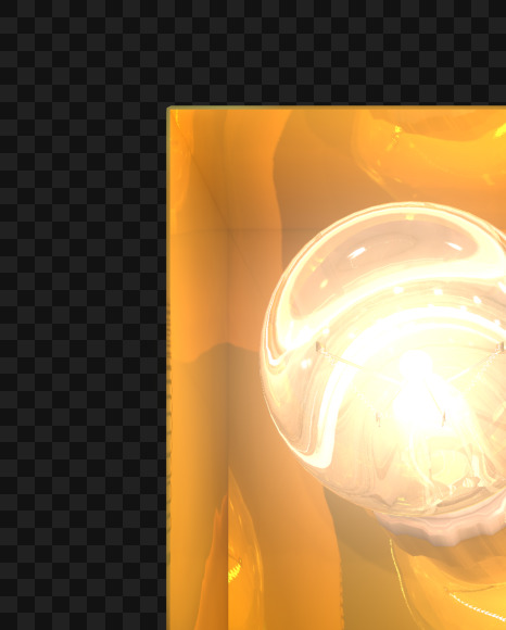 7 lights on from Burlesque light bulb letters on Yellow Images Creative Fonts - S52517